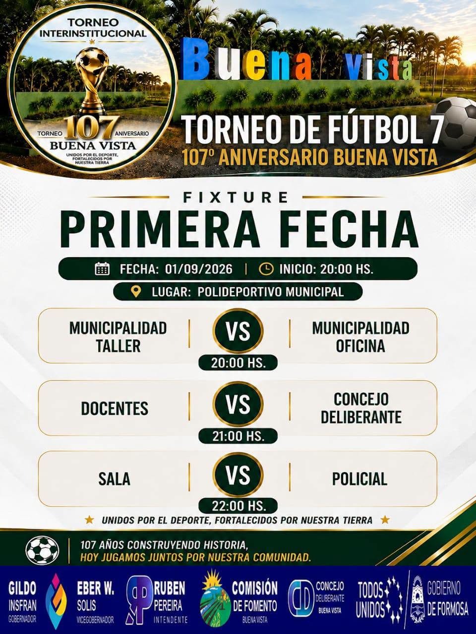 BUENA VISTA CELEBRA SUS 107 AÑOS CON DEPORTE, ENCUENTRO Y PARTICIPACIÓN