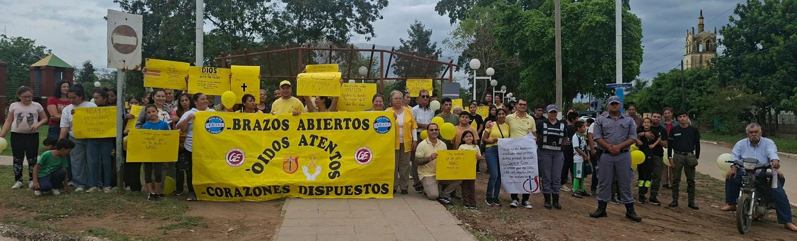 BRAZOS ABIERTOS: EL ESPINILLO MARCHÓ PARA REAFIRMAR QUE CADA VIDA IMPORTA