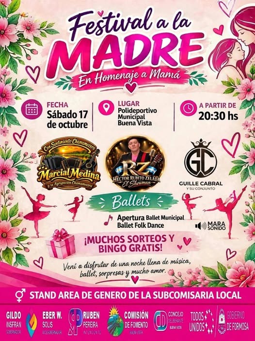 BUENA VISTA: LA COMISIÓN DE FOMENTO PREPARA UN GRAN FESTIVAL HOMENAJE A MAMÁ